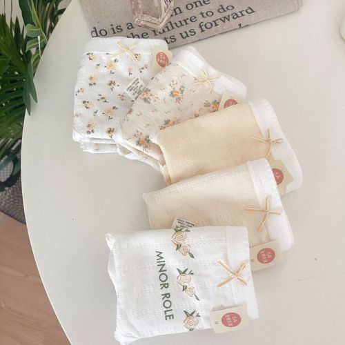 French underwear for women 5A baby cotton full pants antibacterial bubble cotton girls floral pure cotton crotch pants