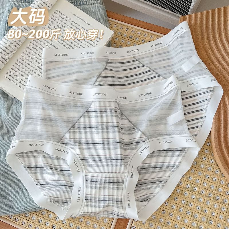 Rising Sun Creative Pure Desire Mesh Splicing Girls Underwear 5A Pure Cotton Antibacterial Crotch Seamless Breathable Sports Style Briefs