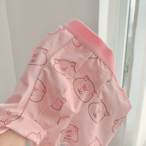 My Piggy Boy ~ Men's Trendy Personality Cute Cartoon Spring and Summer Four Corners Boys Underwear Men