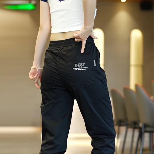 Can be returned and exchanged in second batch, outdoor men's casual pants, straight-leg, loose, sports, wide-leg, trendy, large size, spring and summer casual pants