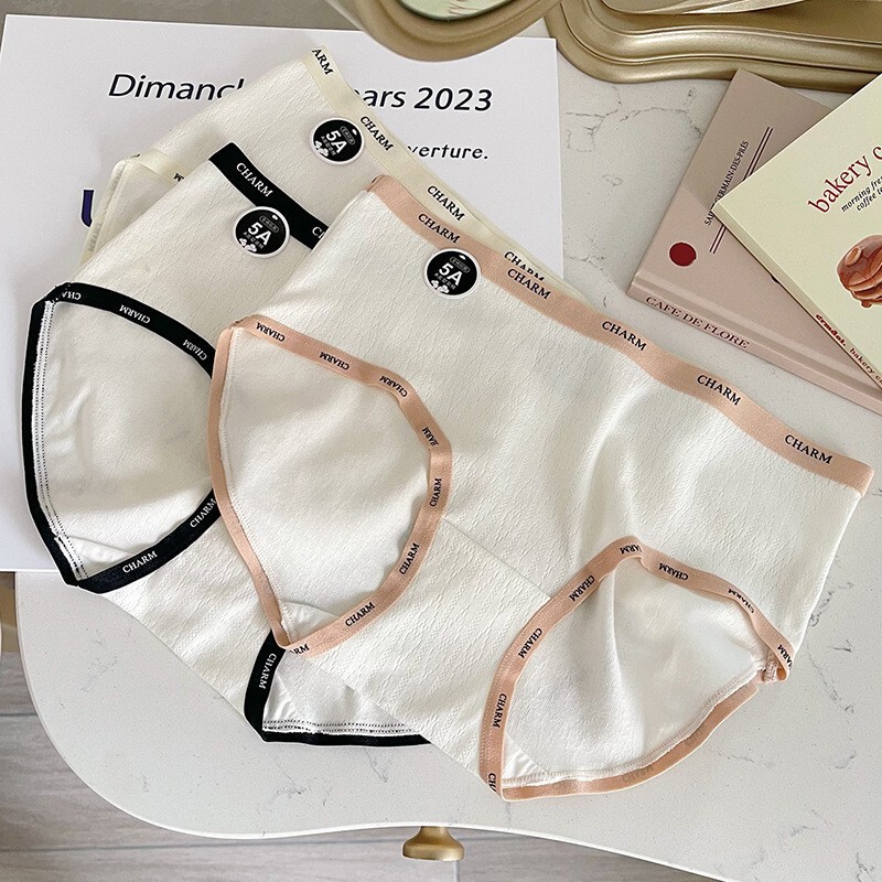 [5A baby cotton] Summer Japanese simple underwear for girls pure cotton comfortable and breathable student girl briefs