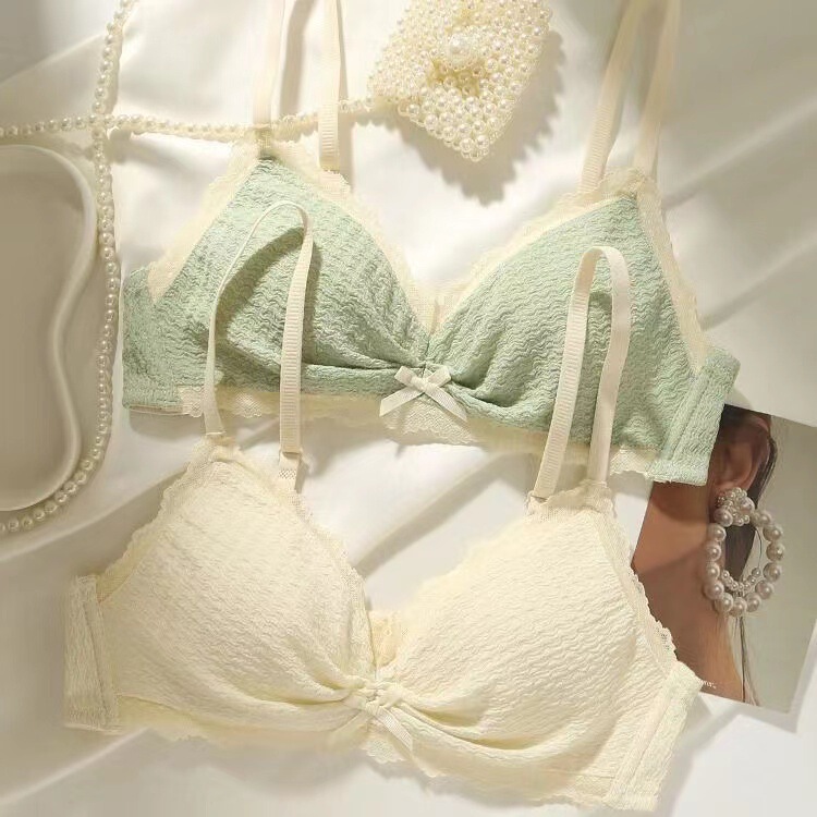 Underwear for women with small breasts, push-up, thin lace, large breasts, small, sweet and cute, adjustable bra for girls