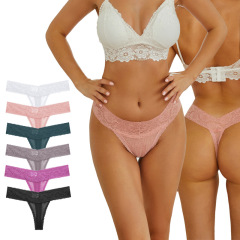 Sexy seamless women's lace sexy temptation underwear women's ultra-thin women's low-waist thong