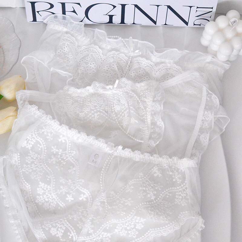 Lace underwear for women 2024 new sexy pure lust style summer thin transparent mesh girls' briefs