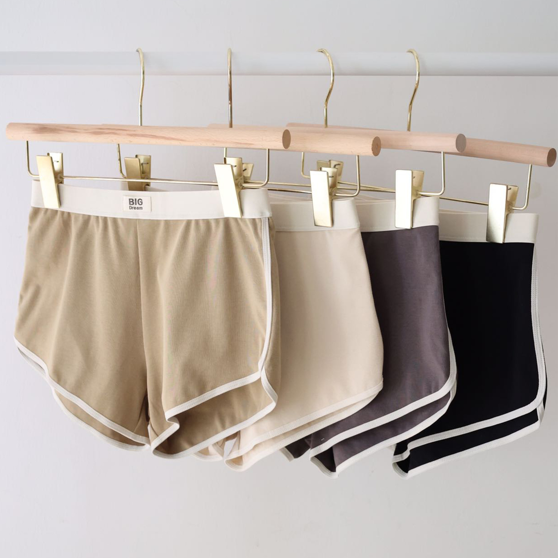 Earth-color simple high-end leggings BIG DREAM anti-exposure safety pants cotton skin-friendly boxer briefs