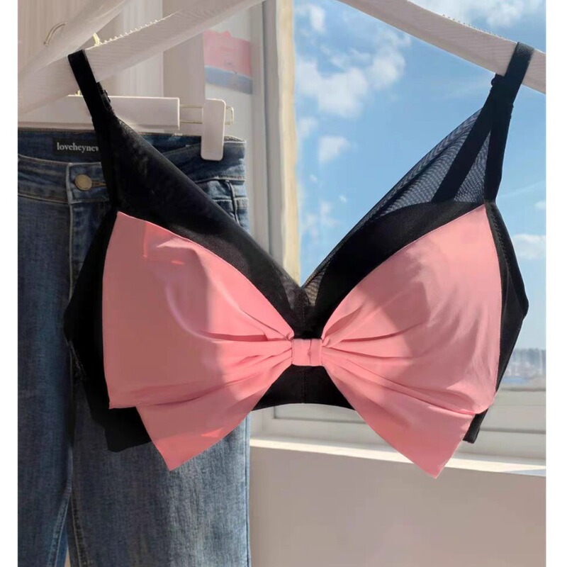 French sexy pure lust style bra for small breasts with push-up support to prevent sagging and no empty cups, new girl underwear