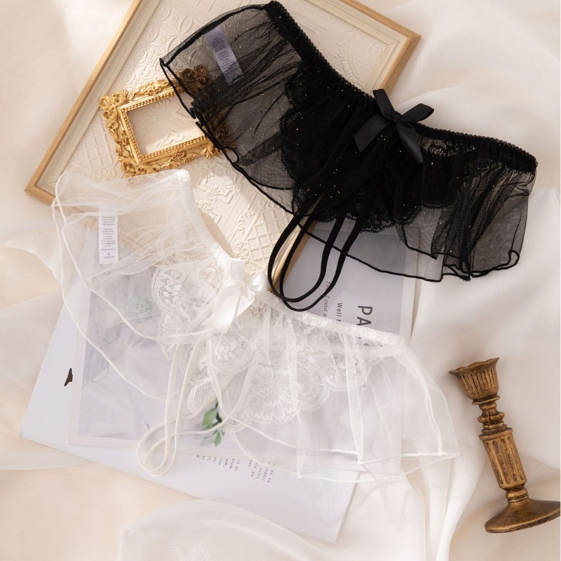 Sparkling skirt, lace, no-take-off sexy lingerie set, sexy and tempting underwear