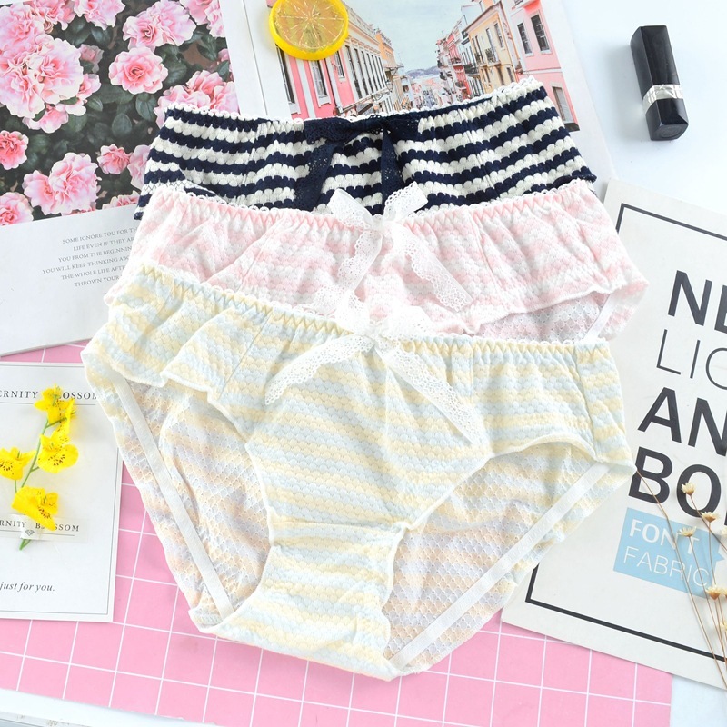 Japanese new colorful cotton style sweet girly style student ladies underwear, super beautiful shorts, comfortable and breathable on behalf of
