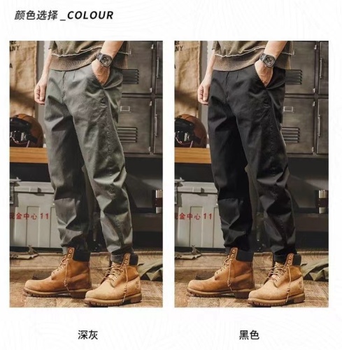 Can be returned and exchanged in second batch American simple classic casual pants men's autumn new straight work pants tapered pants