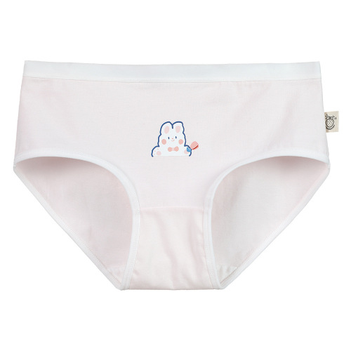 Category A baby cotton underwear women's cotton crotch breathable, soft and skin-friendly 5A antibacterial cotton crotch mid-waist girls' briefs