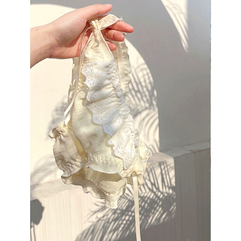 Japanese thin bubble cotton girl's panties Lolita style fungus small high cut pure lust pants