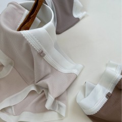 Xiaolan skirt R010 textured thread skin-friendly high elastic comfortable breathable mid-waist women's briefs