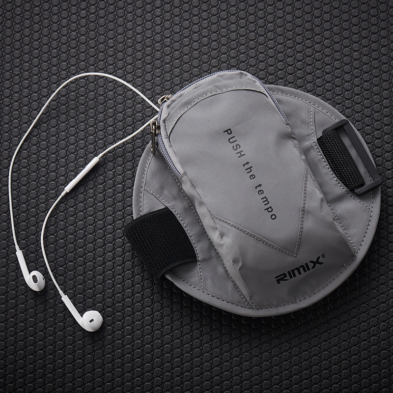 RIMIX reflective mobile phone arm bag sports arm sleeve wrist bag outdoor fitness safety reflective mobile phone bag
