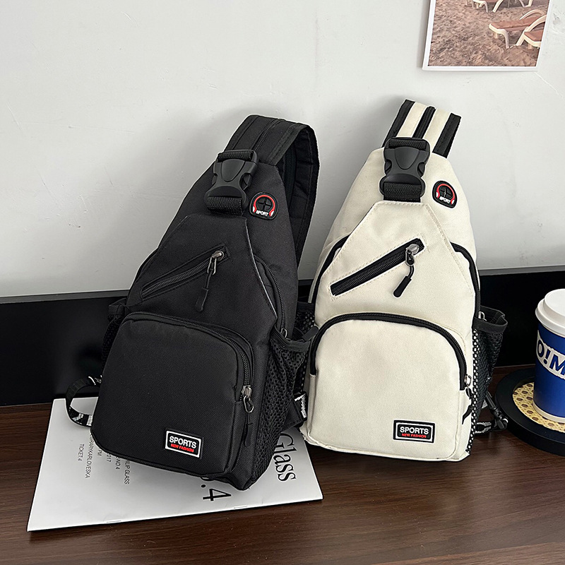 New Women's Chest Bag Women's Waterproof Large Capacity Double Backpack Casual Shoulder Bag Oxford Cloth Crossbody Bag Multifunctional Backpack