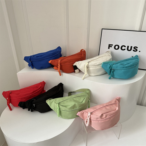 Summer Casual Candy Color Single Shoulder Dumpling Bag 2024 New Trend Unisex Daily Chest Bag Beautiful Fashion Crossbody Bag