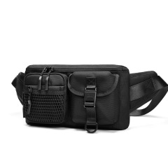 2024 Trendy Brand Sports Chest Bag Small Shoulder Bag Crossbody Bag Oxford Cloth Waterproof Shoulder Bag Japanese Casual Couple Waist Bag