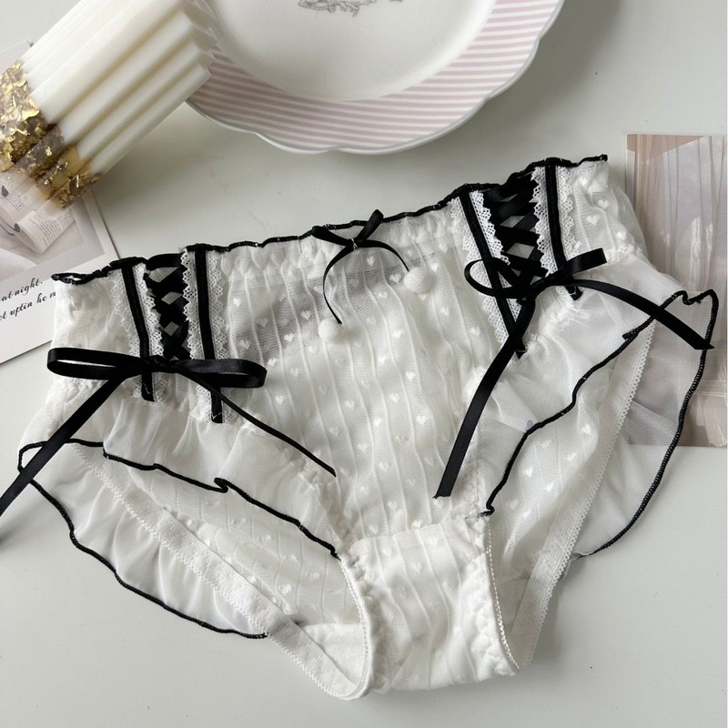 New love lace bow high-looking sexy sweet cool girl series briefs underwear