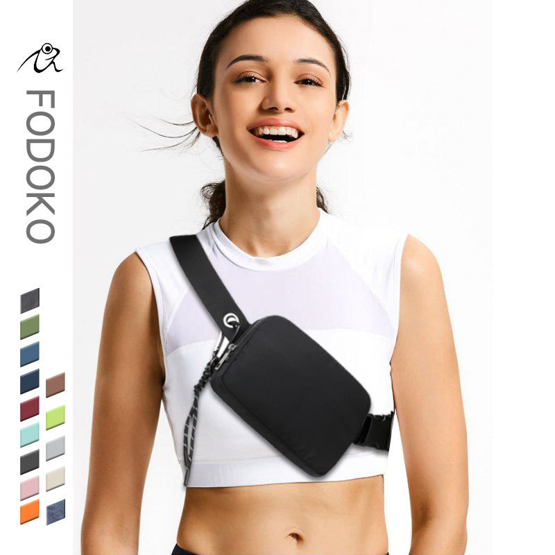 lululemon same style waist bag casual outdoor sports running chest bag crossbody ins fashion versatile chest bag nylon