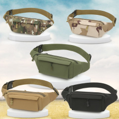 New men's waist bag, mobile phone bag, multi-functional sports and leisure men's bag, outdoor camouflage shoulder bag, chest bag