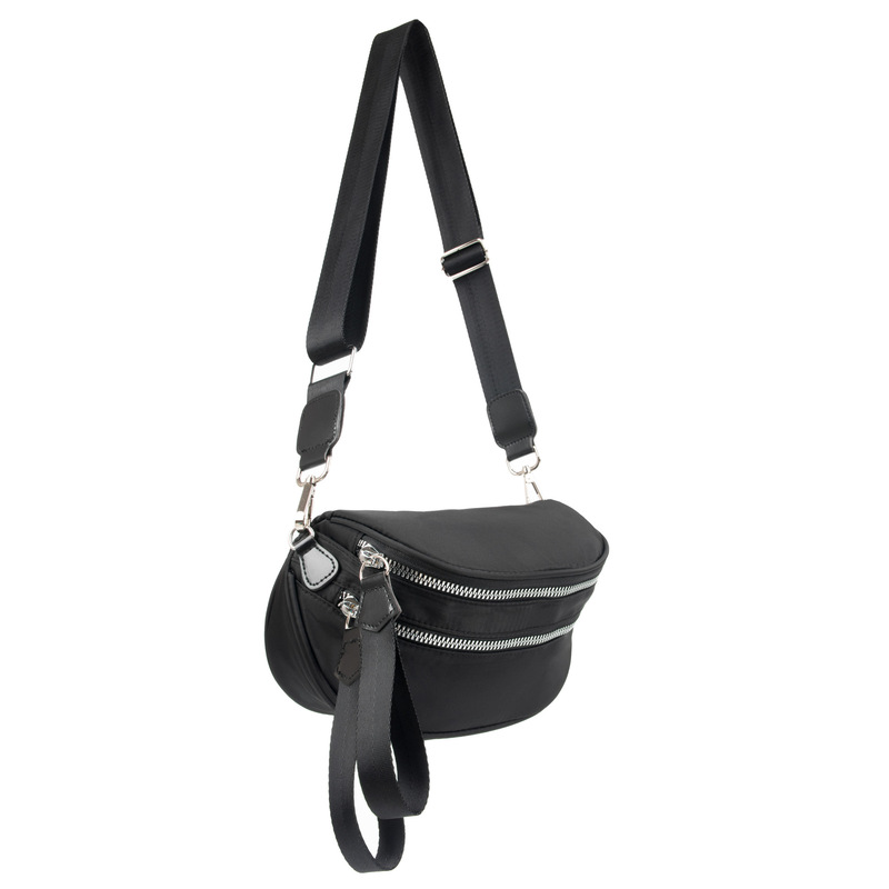 Korean style men's shoulder casual chest bag, travel bag, outing crossbody bag, women's solid color simple crossbody backpack, large capacity
