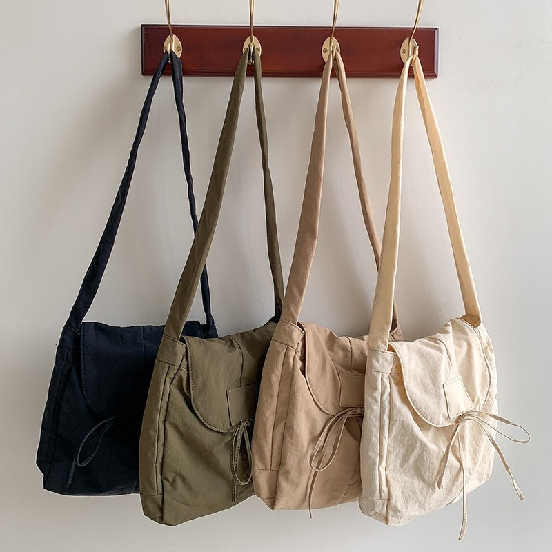 Japanese Autumn Flip Broadband Crossbody Bag Strap Niche Design Women's Bag Casual Simple Literary Student Shoulder Bag