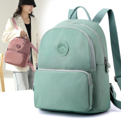 Women's Bag New Ladies' Handheld Backpack Nylon Cloth Water-Repellent School Bag Oxford Cloth Middle-aged Mom Travel Satchel