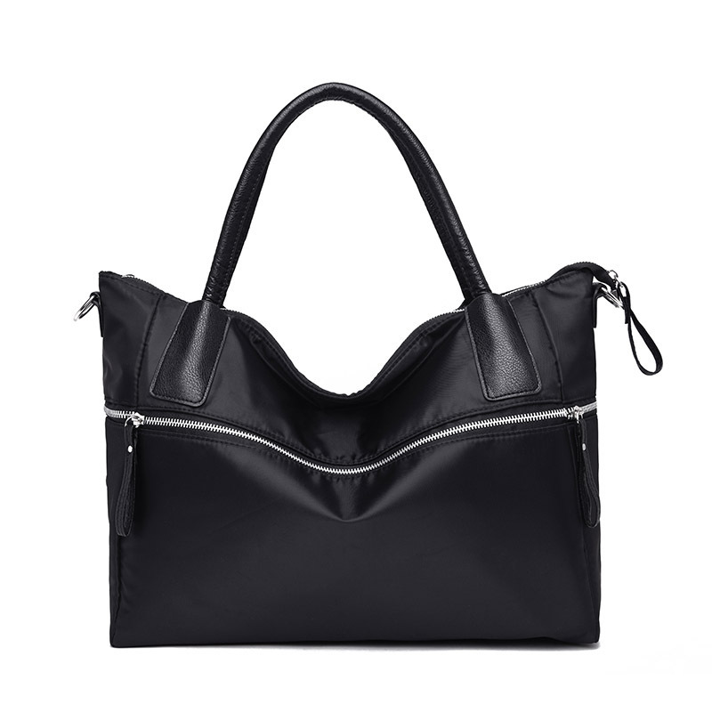 New European and American women's mummy bag nylon shoulder portable travel large bag water-repellent single shoulder bag double pocket mummy bag