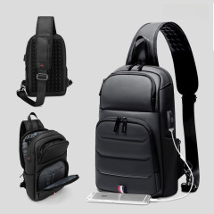 Chest bag men's high-end fashion shoulder bag Korean style backpack multi-functional waterproof outdoor versatile casual crossbody bag