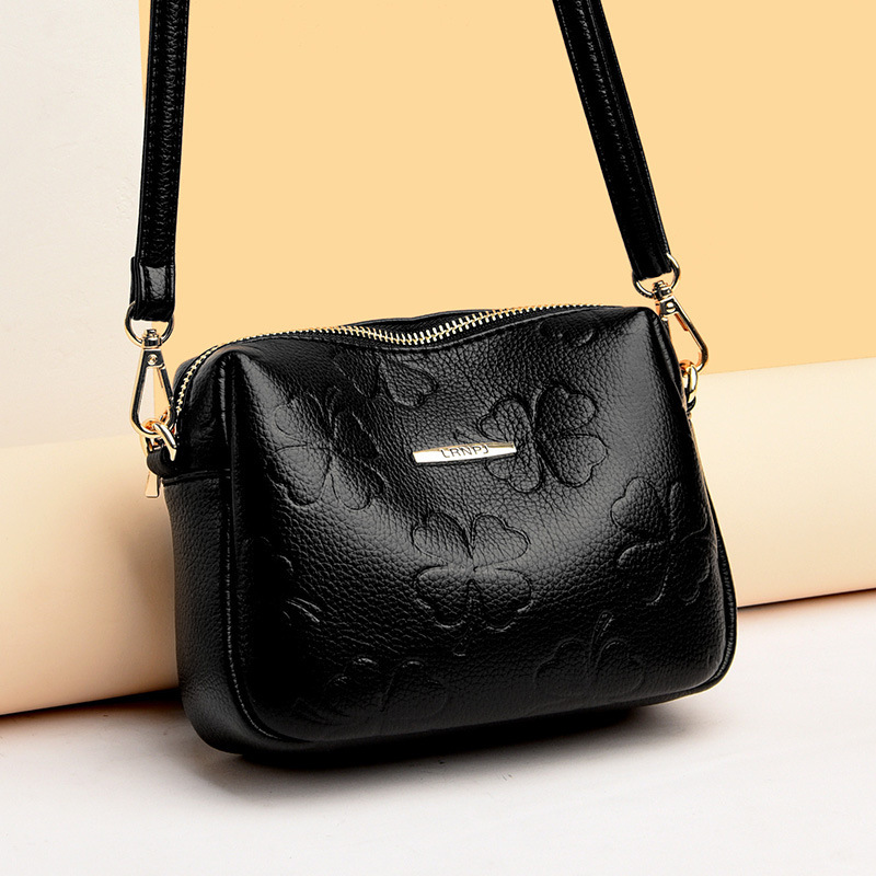 Small bag women's bag new trend embossed middle-aged and elderly mother's large capacity temperament women's shoulder crossbody bag
