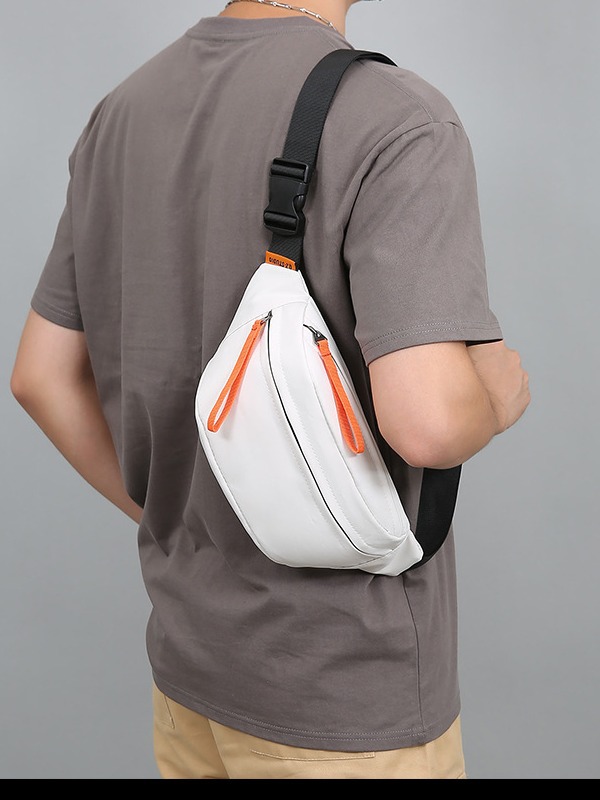 Mobile phone waist bag ins trendy brand chest bag Japanese style simple wear-resistant single shoulder crossbody bag casual sports boys crossbody bag