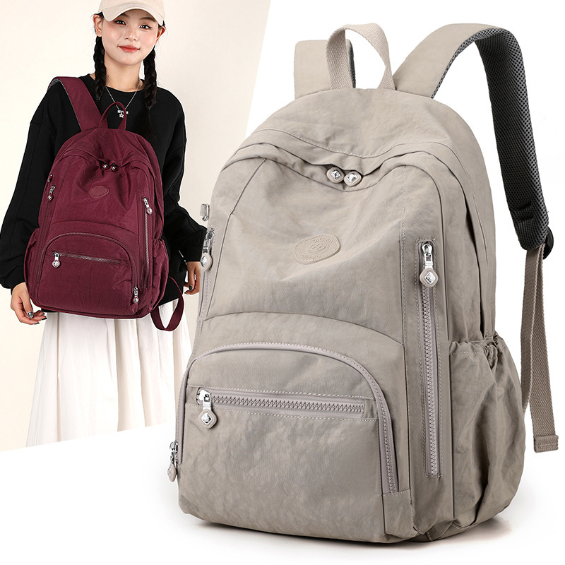Bobu outdoor water-repellent backpack men's computer bag backpack women's multi-pocket college student bag can be set with a trolley