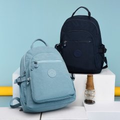 Bobu Casual Fashion Travel Backpack Light Canvas Bag Women's College Style Large Capacity Portable Single Shoulder Backpack