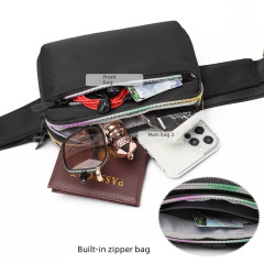 New women's waist bag European and American fashion casual lightweight mini sports mobile phone bag shoulder bag
