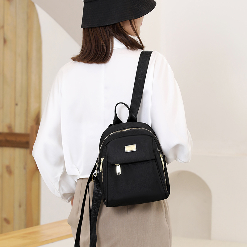Bags Women's New Waterproof Oxford Cloth Backpack Casual Fashion Mini Nylon Cloth Canvas Small Bag