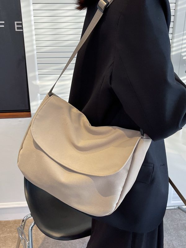 College style nylon bag women's bag single shoulder crossbody bag men's new fashion tote bag versatile large capacity