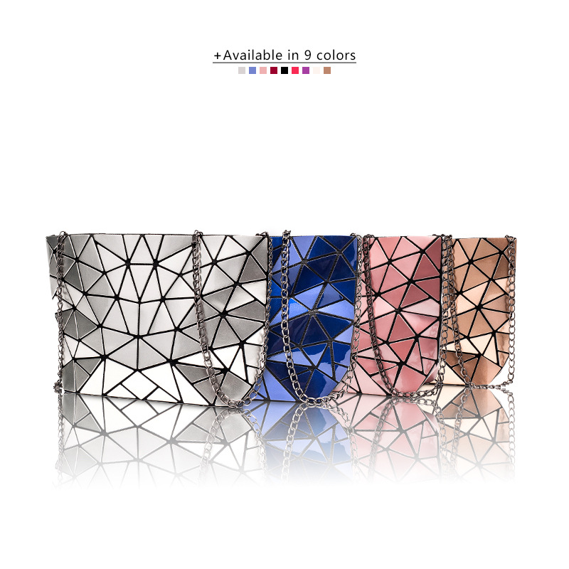 Bags for women 2024 new diamond shoulder bag fashionable Korean style small square bag iron chain crossbody bag