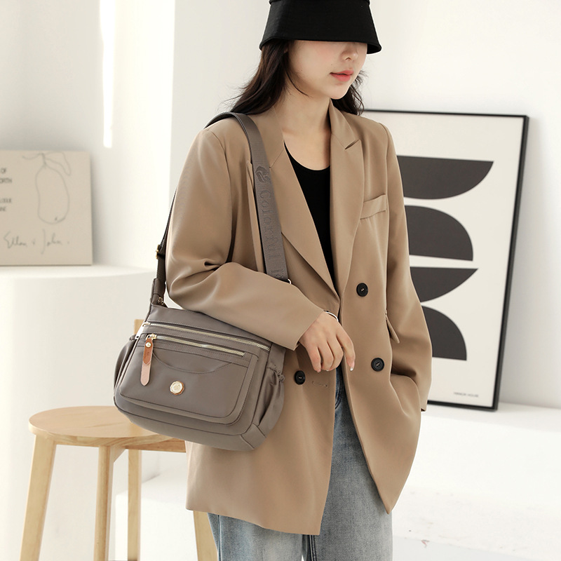 Colorful Fox cross-border multi-layer shoulder bag large capacity water-repellent nylon crossbody bag women's casual backpack