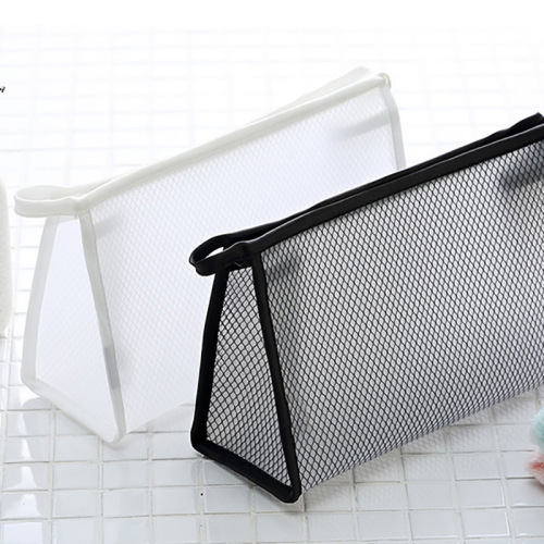 Transparent Cosmetic Bag Travel Storage Bag Portable PVC Mesh Toiletries Bag Waterproof Travel Cosmetic Storage Bag