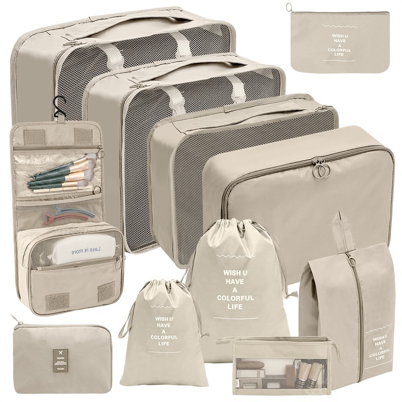 Travel storage bag seven-piece set digital toiletries and cosmetics storage bag clothes shoes luggage travel bag