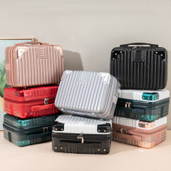 Korean style 14-inch portable luggage case, small, lightweight, mini storage bag, cute cosmetic case, women's suitcase
