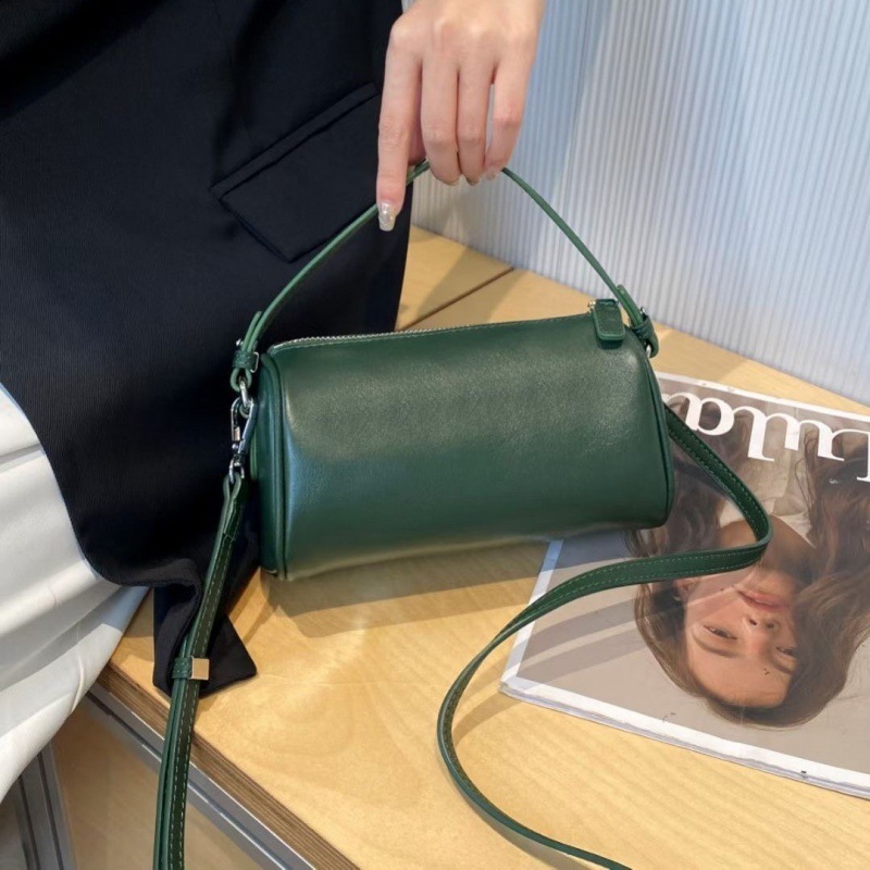 Genuine leather women's bag, high-end new shoulder bag, first-layer cowhide underarm fashion pillow bag, niche cross-body bag