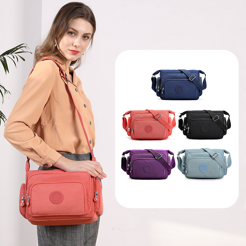 New women's shoulder cross-body bag Oxford cloth water-repellent high-quality boutique small square bag multi-functional lightweight classic