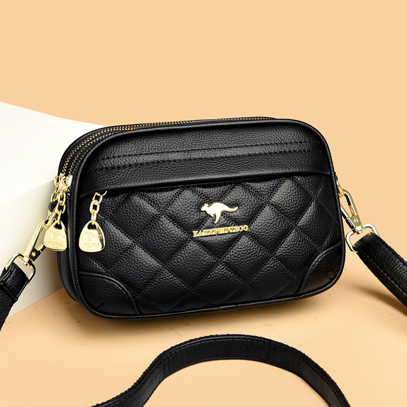 Bags for women, new crossbody bags, women's shoulder bags, women's embroidery thread fashion multi-compartment small square bags