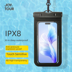 Waterproof mobile phone bag, touch screen sealable diving cover, swimming underwater photo taking, takeaway rider, rainproof rafting mobile phone cover