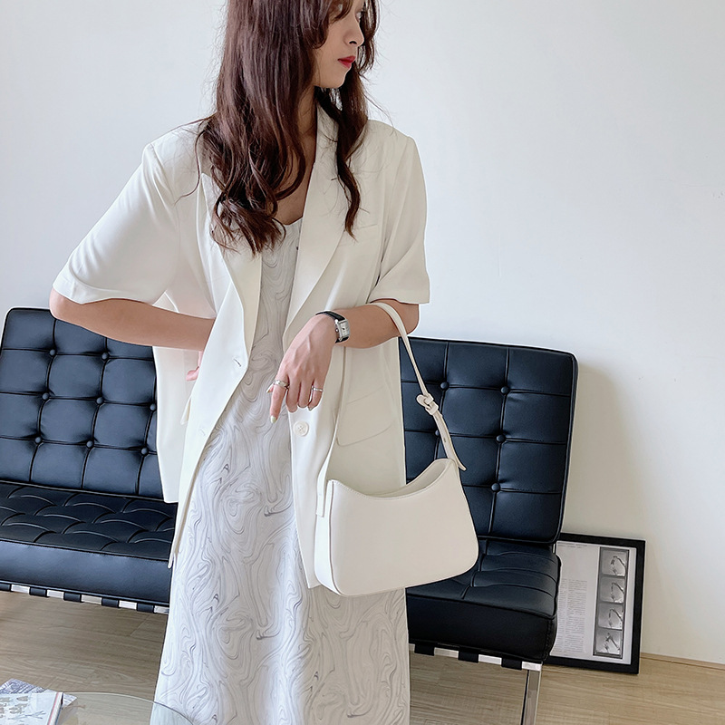 Korean version of commuter shoulder bag ins women's bag high-end versatile handbag bag fashion niche small square bag armpit bag