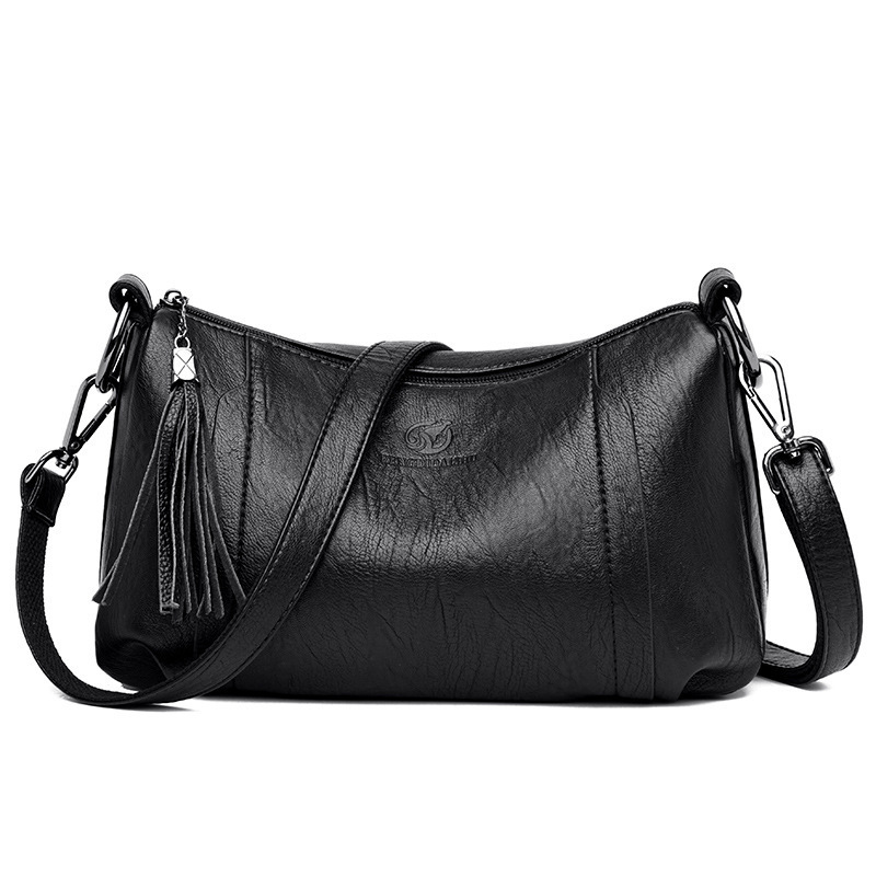 Women's bag new tassel mom bag Korean version versatile shoulder crossbody bag trendy and atmospheric handbag wholesale