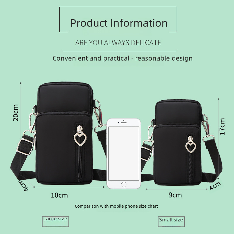 New Korean style mobile phone bag women's crossbody bag versatile mini small bag mobile phone bag vertical coin purse