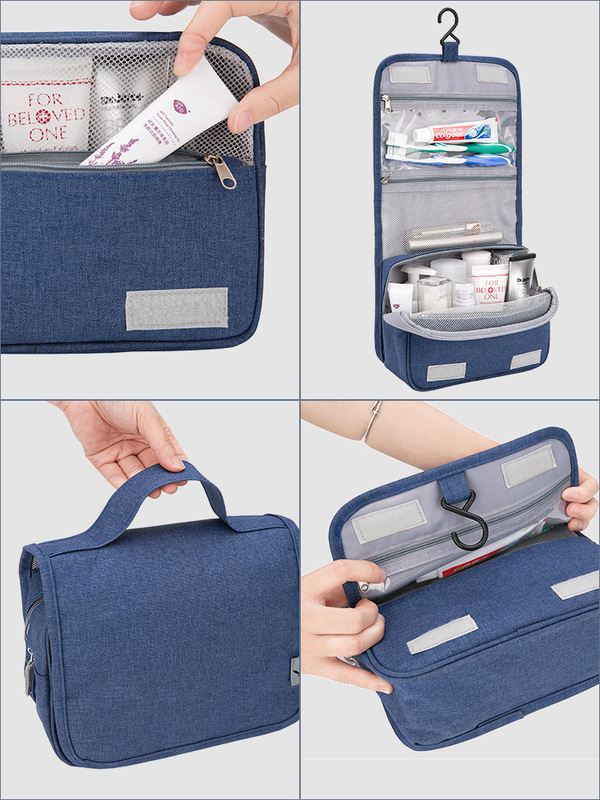 Business gift men's toiletry bag hook-type portable travel storage bag large capacity waterproof folding cosmetic bag