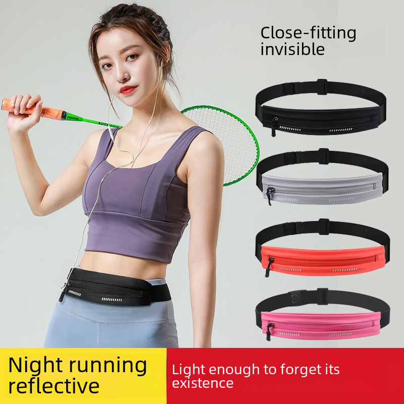Outdoor mobile phone single-section waist bag running and cycling fitness leisure sports ultra-thin invisible belt 7-inch fashion bag
