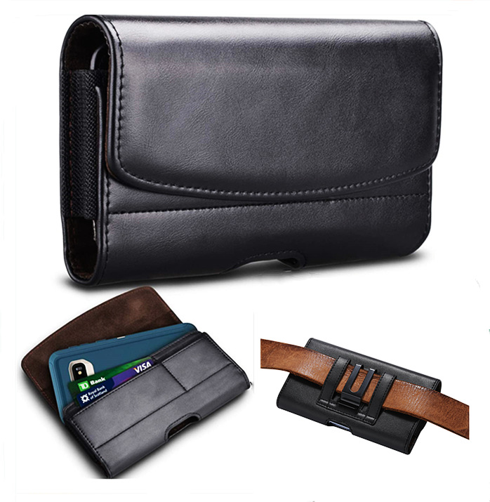 Suitable for iphone 15 Pro multifunctional waist bag mobile phone leather case Apple 11 card phone case